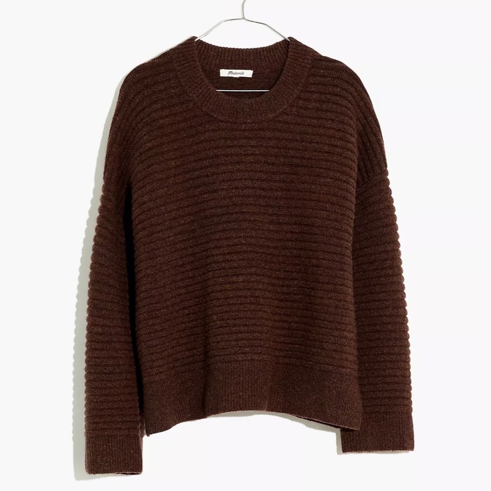Madewell Elsmere Pullover Sweater Brown New with Tags Small